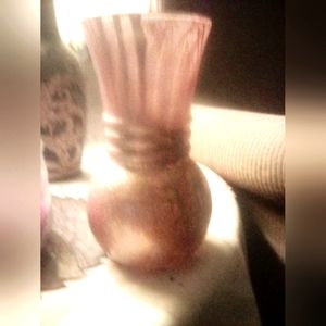 Hand painted glass vases